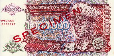 Beschrijving voorzijde: SPECIMEN